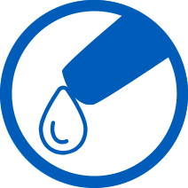 Illustration of a droplet coming out of a tip