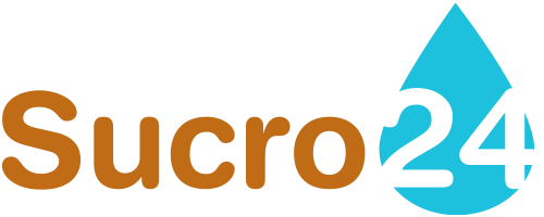sucro24_logo The word Sucro in round orange type and 24 inside a droplet